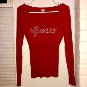 Rhinestone Guess sweater